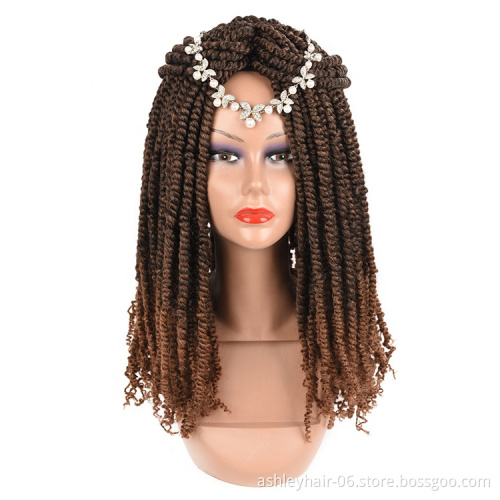 18inch 12strands premium fiber hair passion twist  easy to install crochet braid hair